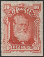 Brazil 1878 Sc 68 Bresil Mi 38 Yt 37 MH* Disturbed Gum - Unused Stamps