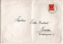 L61772 - Bund - 1953 - 6Pfg Posthorn EF A OrtsDrucksBf (le Senkr Mittelbug) HANAU - Covers & Documents