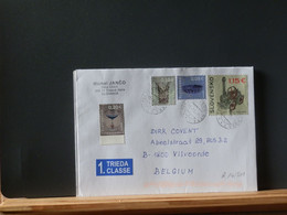 A14/501  LETTRE SLOVENSKO TO  BELG. - Lettres & Documents