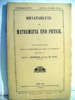 Monatshefte Für Mathematik Und Physik  II. Jahrgang 1891  10., 11., U. 12. Heft (Schluß) - Sonstige & Ohne Zuordnung