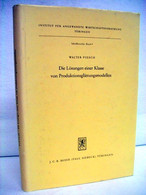 Die Lösungen Einer Klasse Von Produktionsglättungsmodellen. - Sonstige & Ohne Zuordnung