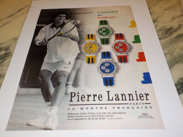 ANCIENNE PUBLICITE CEDRIC  PIOLINE LA MONTRE FRANCAISE PIERRE LANNIER  1997 - Other & Unclassified