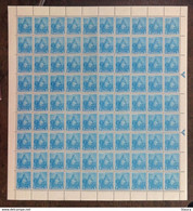 INDIA 1955 2as Anna WOMEN With CHARKHA 2nd. SERIES DEFINITIVES COMPLETE SHEET Of 90 STAMPS (PI-D24), MNH Rare - Altri & Non Classificati