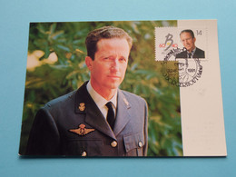 BAUDOUIN - BOUDEWIJN Koning Der Belgen In Uniform () 22-6-1991 Borgerhout ( Zie / Voir Scans ) Maximaphiles ! - 1991-2000