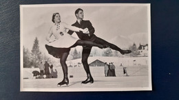 CARTE PHOTO  8X12 - JEUX OLYMPIQUES 1936 - GARMISCH PARTINKIRCHEN - PATINAGE ARTISTIQUE - Kunstschaatsen