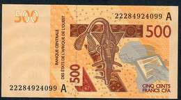 W.A.S. IVORY COAST P119Ak 500 FRANCS (20)22 2022 Signature 45 UNC. - Westafrikanischer Staaten