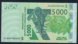 W.A.S.GUINEA BISSAU  P917Su 5000 FRANCS (20)21 2021 Signature 45 UNC. - États D'Afrique De L'Ouest