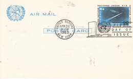 CP Affr.  NATIONS UNIES 8 .4. 1963  FIRST DAY OF ISSUE - Cartes Souvenir