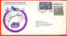 Aa3441 - LUXEMBOURG - Postal History - FIRST FLIGHT COVER Seaboard World Airline - Lettres & Documents