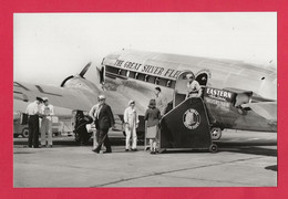 BELLE PHOTO REPRODUCTION AVION PLANE FLUGZEUG - DOUGLAS DC3 EASTERN AIR LINES THE GREAT SILVER FLEET - Aviación