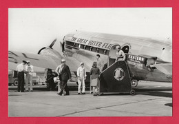BELLE PHOTO REPRODUCTION AVION PLANE FLUGZEUG - DOUGLAS DC3 EASTERN AIR LINES THE GREAT SILVER FLEET - Luftfahrt