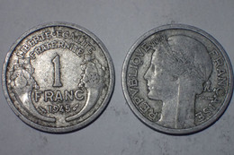 1 Franc - Morlon, Légère - Aluminium - 1945 - G 473a - 1 Franc