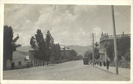 Bolivia, LA PAZ, Street Scene With Tram (1920s) RPPC Postcard - Bolivie
