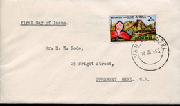 RSA - Republik Südafrika - FDC Addressed Or Special Cover Or Card - Mi# 313 - Flora Orchid, Botanical Garden Anniversary - Briefe U. Dokumente