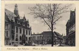 B8680) SCHÖNEBECK - Bad Salzelmen - MARKT Mit RATHAUS - Straßenbahn Tramway 27.7.1937 - Schoenebeck (Elbe)