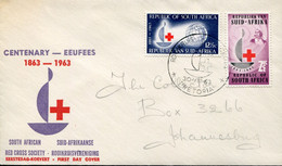 RSA - Republik Südafrika - FDC Addressed Or Special Cover Or Card - Mi# 314-5 - Red Cross Centenary - Cartas & Documentos