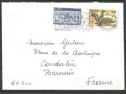 ENVELOPPE D'ANDORRE AVEC N° 320 Et 342 Flamme Hiver / Ete 1985 / Cachet ANDORRA LA VELLA - Lettres & Documents