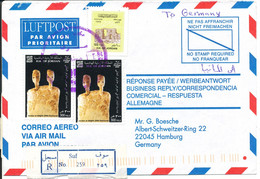 Jordan Registered Air Mail Cover Sent To Germany 13-12-2000 - Jordanie