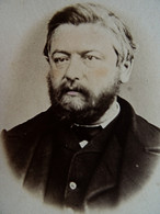 Photo CDV  Bernard à Wissembourg  Portrait Homme Barbu  Sec. Empire  CA 1865 - L619A - Oud (voor 1900)