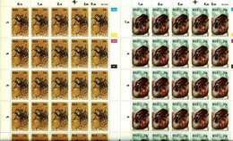 Delcampe - RSA, 1987, MNH, 25 Stamp(s) On Full Sheet(s), Beetles, Michell Nr(s).  701-704 Scannr. F2522 - Ongebruikt