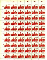Delcampe - RSA, 1987, MNH, 100 Stamp(s) On Full Sheet(s), Buildings, Michell Nr(s).  705, Scannr. F2523 - Ongebruikt