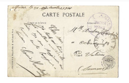 Carte Postale Expédiée En Franchise Militaire De Maisse (Essonne) à Ochancourt (Somme) - Guerra De 1914-18