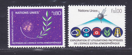NATIONS UNIES GENEVE N°  107 & 108 ** MNH Neufs Sans Charnière, TB (D8589) Espace Extra-atmosphérique - 1982 - Neufs
