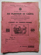 CARNET DE TIMBRES - PRIMES GRANDE SPECIALITE DE CAFES AU PLANTEUR DE CAÏFFA PARIS - Blocks Und Markenheftchen