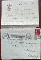 Enveloppe Et Lettre à En-Tête HOTEL AMBASSADOR PARIS - 1921-1960: Période Moderne