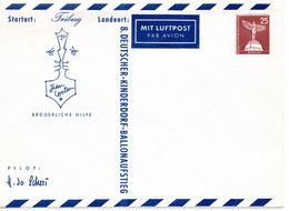 55164 - Berlin - 1961 - 25Pfg Bauten II GALpUmschl "8. Kinderdorf-Ballonaufstieg", Ungebraucht - Cartas & Documentos