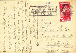 Cart. Illust.. L. 35 Da Trieste Per L' Iugoslavia - Storia Postale