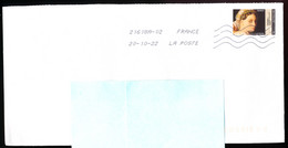 Timbre Postal Adhésif (2022) "Ingres, La Grande Odalisque, Détail, Chefs-d'oeuvre De La Peinture" Seul Sur Lettre - 1961-....