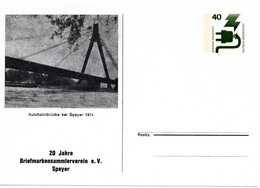 55166 - Bund - 1974 - 40Pfg Unfall PGAKte "Autobahnbruecke Speyer", Ungebraucht - Bridges