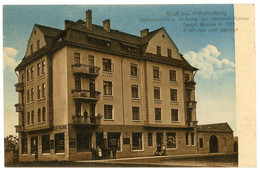 AK/CP Wilhelmsburg  Gasthaus Kuhlow   Hamburg  Harburg    Gel./circ.  1917  Erhaltung/Cond. 1-   Nr. 01539 - Wilhemsburg