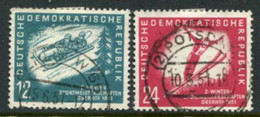 DDR / E. GERMANY 1951 Winter Sports Used.  Michel  280-81 - Gebruikt