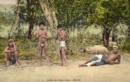 Bolivia, Indians Del Gran Chaco, Indian Boys (1910s) Postcard - Bolivie