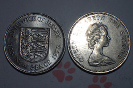 Monnaie - Jersey 1975 - 10 Pence - Elizabeth II  - TEN NEW PENCE - Islas Del Canal