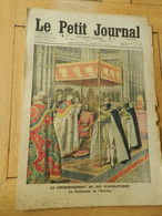 Le Petit Journal 1911 Le Couronnement Du Roi D'angleterre /un Drame Au Sommet D'un Clocher - 1900-1949