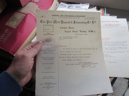 Shipping And Gorwarding Department The Pall Mall Deposit Forwarding Co Ltd London 1929 - United Kingdom