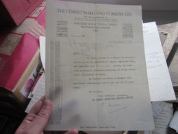 The Cement Marketing Company LTD London 1931 - United Kingdom