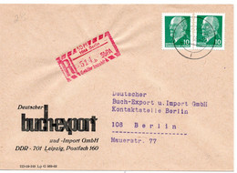 55178 - DDR - 1968 - 2@10Pfg Ulbricht MiF A Sb-Orts-R-Bf BERLIN - Storia Postale