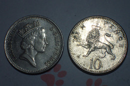 Monnaie - Grande-Bretagne - 10 Pence 1992 - Elizabeth II SUP - 10 Pence & 10 New Pence