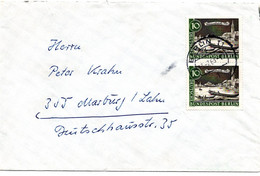 55179 - Berlin - 1963 - 2@10Pfg Alt-Berlin A Bf BERLIN -> Marburg - Cartas & Documentos