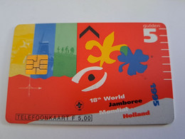 NETHERLANDS / CHIP ADVERTISING CARD/ HFL 5,00 /18 WORLD JAMBOREE MONDIAL /    /MINT/     CRD 133.01  ** 11746** - Privé