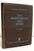 Das Arbeitsrecht Der Bühne : Systematische Darstellung Der Rechtsprechung Des Bühnenoberschiedsgerichts. - Recht