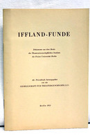 Iffland-Funde : Dokumente Aus D. Besitz D. Theaterwissenschaftl. Instituts D. Freien Universität Berlin. - Théâtre & Danse