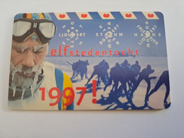 NETHERLANDS / CHIP ADVERTISING CARD/ HFL 10,00 / ELFSTEDENTOCHT 1997/ICE SKATING      /MINT/     CKE 048 ** 11750** - Privées