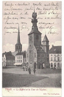 Thielt  Tielt  Le Beffroi Et La Tour De L'Eglise   Edit Van Landeghem - Tielt