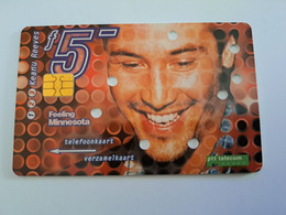 NETHERLANDS / CHIP ADVERTISING CARD/ HFL 5,00 / KEANU REEVES   COMPLIMENTS CARD       /MINT/     CC 013** 11757** - Private