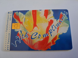 NETHERLANDS / CHIP ADVERTISING CARD/ HFL 5,00 / WITH COMPLIMENTS    COMPLIMENTS CARD       /MINT/     CT 003 ** 11758** - Private
